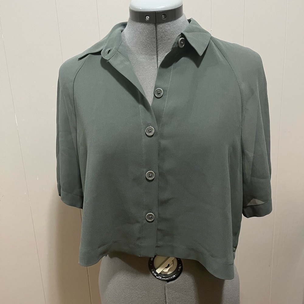 Wilfred crop button up